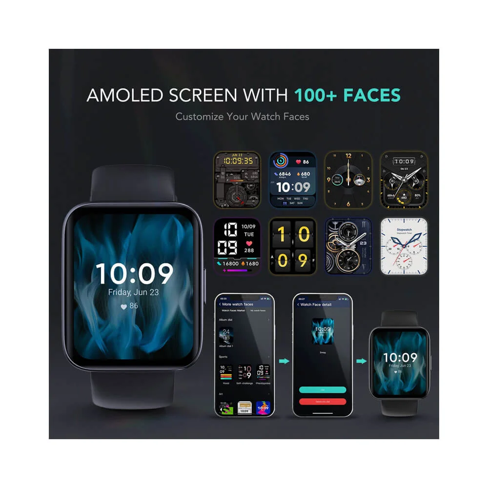 SKG Smart Watch Make/Answer Call for Men Women, GPS Fitness Tracker – Image 4