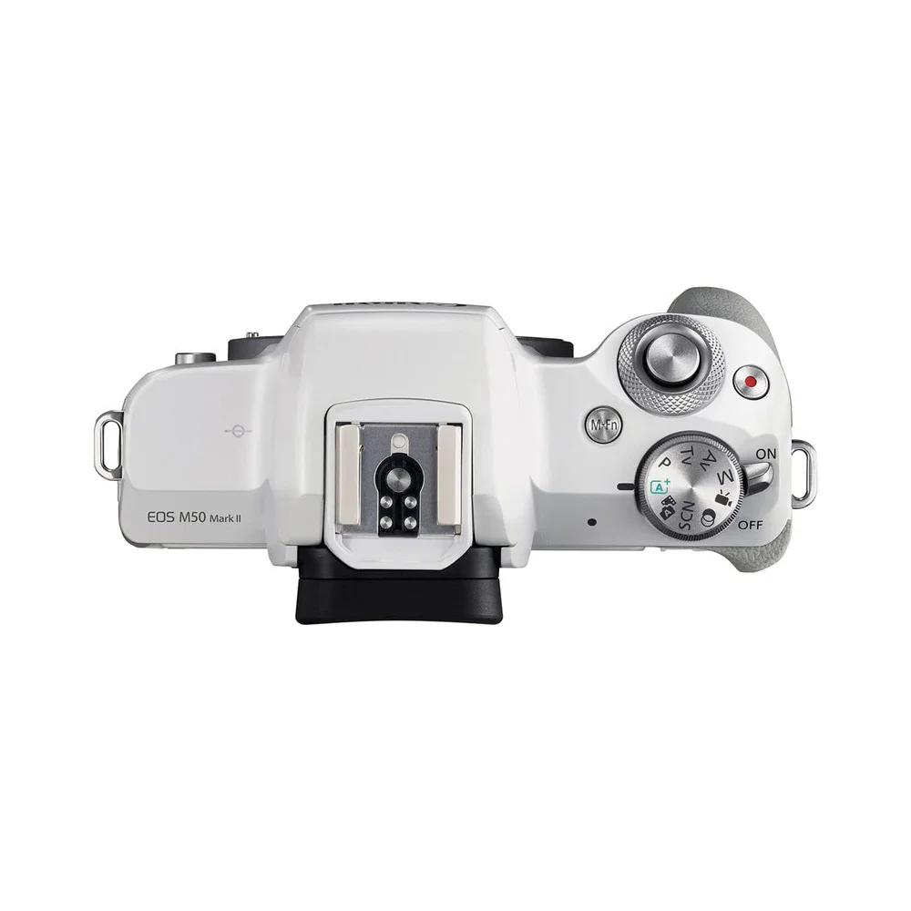 Canon EOS M50 Mark II Mirrorless Camera with 15-45mm Lens (White) – Image 4