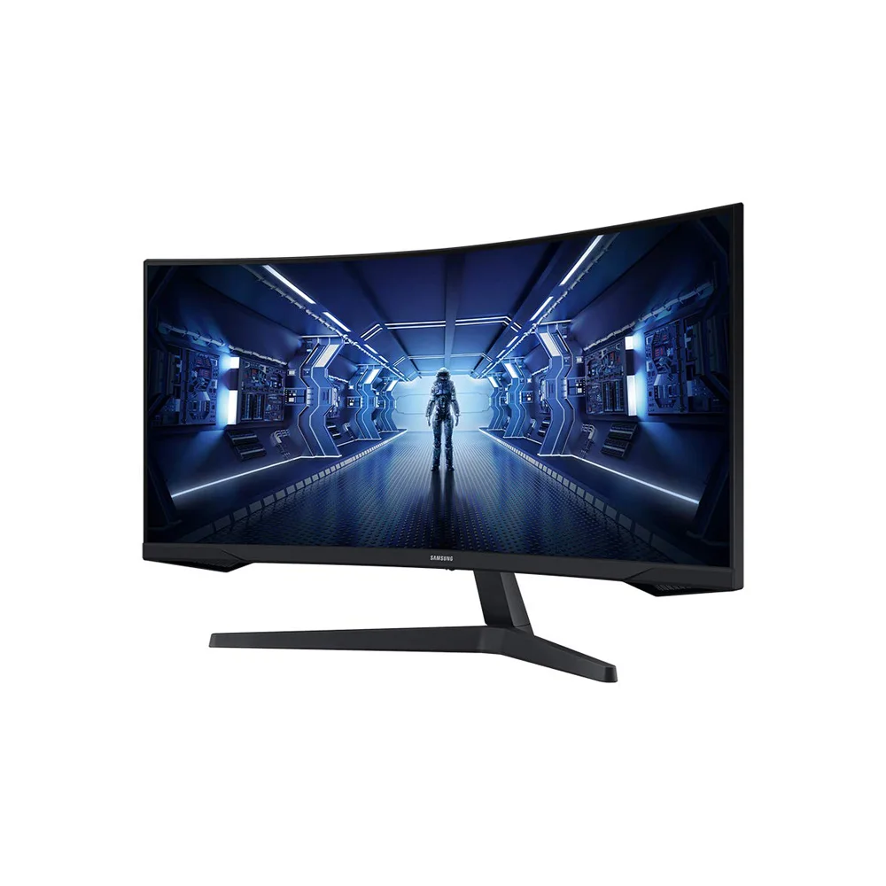 SAMSUNG 34-Inch Odyssey G5 Ultra-Wide Gaming Monitor with 1000R Curved Screen, Black – Image 2