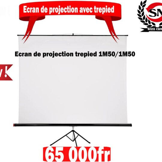 Écran de projection avec trépied – 1,50 m